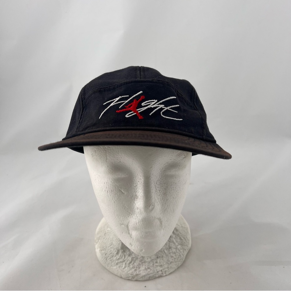 Jump Black Hat with Red and White Embroidered Logo